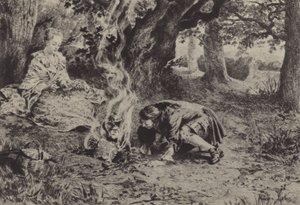 Illustrazione per il Libro VI di Le Confessioni di Jean-Jacques Rousseau da Maurice Leloir