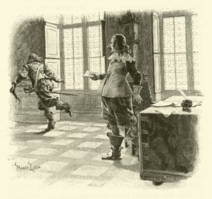 Illustrazione per I tre moschettieri da Maurice Leloir