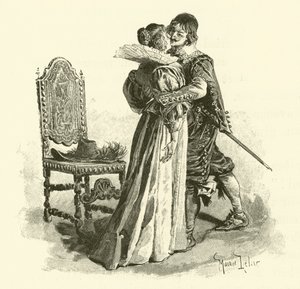 Illustrazione per I tre moschettieri da Maurice Leloir