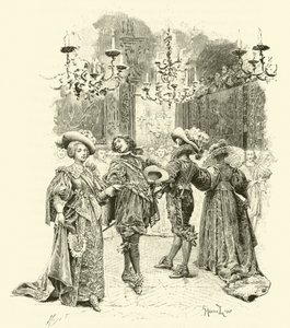 Illustrazione per I tre moschettieri da Maurice Leloir