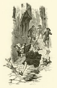 Illustrazione per I Tre Moschettieri (incisione) da Maurice Leloir