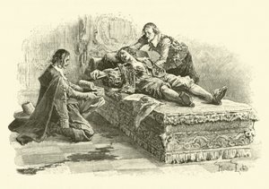 Illustrazione per I Tre Moschettieri (incisione) da Maurice Leloir