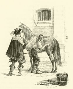 Illustrazione per I Tre Moschettieri da Maurice Leloir