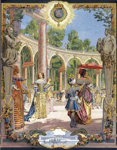 Re Luigi XIV noto come il Re Sole da Maurice Leloir
