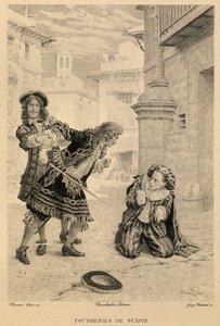 Les fourberies de Scapin di Moliere da Maurice Leloir