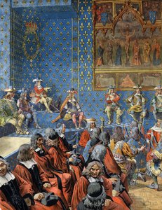 Luigi XIV, conosciuto come il Re Sole (Re Sole o Luigi il Grande) da Maurice Leloir