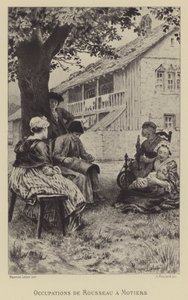 Occupazioni di Rousseau a Motiers da Maurice Leloir