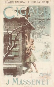 Poster per il balletto Cigale di Jules Massenet, 1904