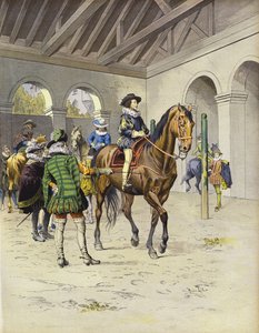 Richelieu impara a cavalcare all