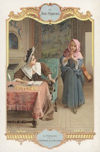 Scena dalla favola di Jean de la Fontaine La Cicala e la Formica