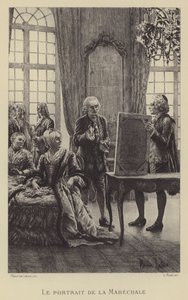 Il ritratto del Maresciallo (incisione) da Maurice Leloir