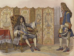 Visita di Villars a re Luigi XIV a Marly da Maurice Leloir