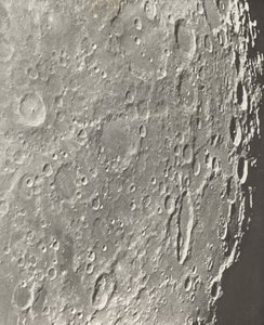 Fotografia lunare Blancanus - Tycho - Schiller da Maurice Loewy