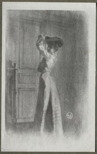 Donna alla moda da Maurice Louis Henri Newmont
