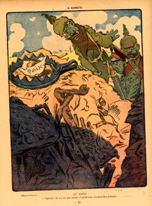 Illustrazione per la rivista "La Baionette