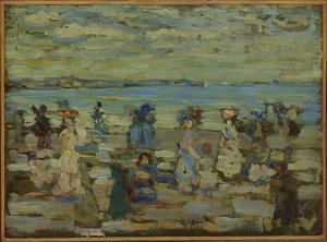 Scena di spiaggia da Maurice Brazil Prendergast