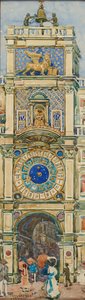 Uhrturm, Markusplatz, Venedig da Maurice Prendergast