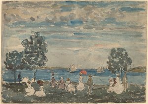 Figure su una spiaggia da Maurice Brazil Prendergast