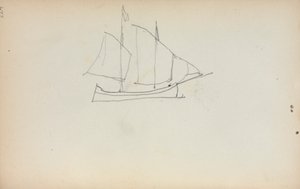 Sketchbook italiano: Barca a vela (pagina 224) da Maurice Prendergast
