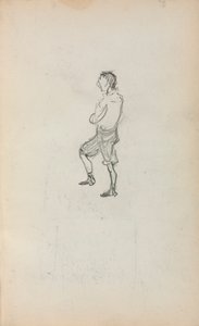 Quaderno degli schizzi italiano: Ragazzo in piedi (pagina 245) da Maurice Prendergast