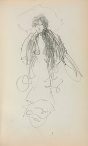 Quaderno degli schizzi italiano: Donna in piedi (pagina 219)