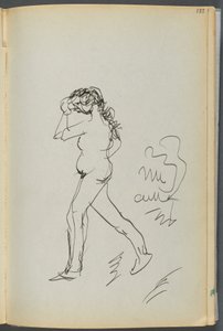Libro di schizzi - Il Granite Shore Hotel, Rockport, pagina 133: Passeggiata nuda da Maurice Prendergast
