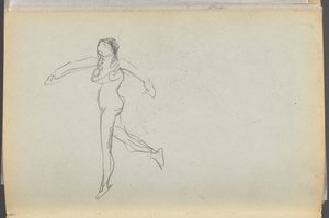 Libro di schizzi - The Granite Shore Hotel, Rockport, pagina 170: Nudo femminile da Maurice Prendergast
