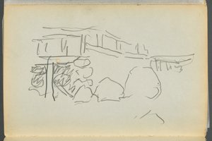 Libro di schizzi - Il Granite Shore Hotel, Rockport, pagina 178: Recinzione da Maurice Prendergast