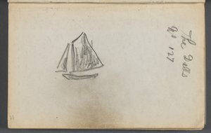 Sketchbook, The Dells, N° 127, pagina 001: Barca a vela "The Dells".