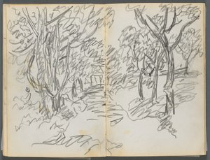 Taccuino di schizzi, The Dells, N° 127, pagina 064 e 65: Paesaggio