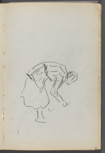 Sketchbook, The Dells, N° 127, pagina 089: Figura piegata da Maurice Prendergast