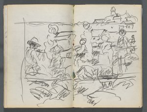Sketchbook, The Dells, N° 127, pagina 098 e 99: Figure in un paesaggio