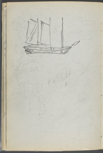 Sketchbook, The Dells, N° 127, pagina 106: Barca a vela da Maurice Prendergast