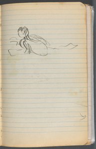 Quaderno degli schizzi, pagina 072: Figura di nuotatore da Maurice Prendergast