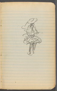 Quaderno di schizzi, pagina 123: Figura femminile da Maurice Prendergast