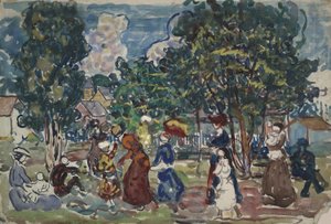 Passeggiata domenicale da Maurice Brazil Prendergast