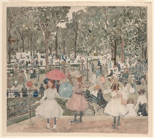 Il Mall, Central Park da Maurice Prendergast