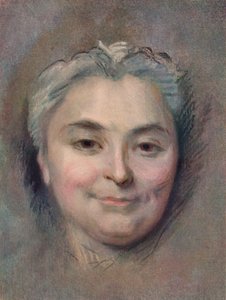Preparazione al ritratto di Marie Catherine Dufloquet Reals, 1756 da Maurice Quentin de La Tour