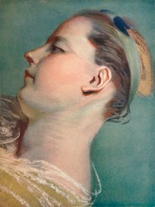 Tête Penchée, c1752 da Maurice Quentin de La Tour