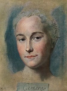 Marie Anne de Cupis de Camargo, da La Tour, pub.1920 da Maurice Quentin de la (after) Tour