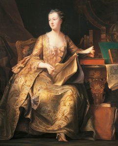 Ritratto della Marchesa de Pompadour, c.1755 da Maurice Quentin de La Tour