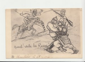 Cartolina satirica in bianco e nero da Maurice Radiguet