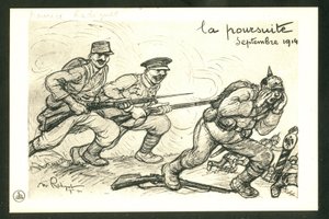 Cartolina, Satirica in N & B da Maurice Radiguet