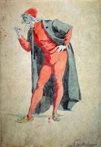 Costume e personaggio teatrale: Pantalone (dottore) da Maschere e giullari (Commedia dell
