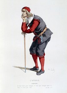 Costume per il personaggio di Arpagone nella commedia "L