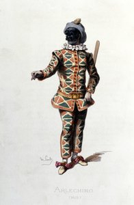 Arlecchino nel 1671. Maurice Sand 