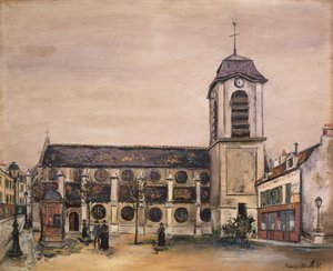 Chiesa (olio su tela) da Maurice Utrillo