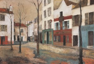 Place du Tertre, intorno al 1910 da Maurice Utrillo