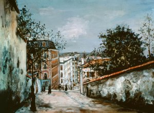 La Rue du Mont-Cenis a Montmartre