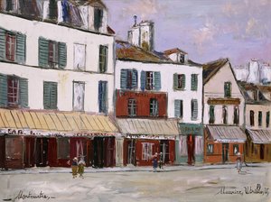 Ristorante della Mère Catherine, Montmartre da Maurice Utrillo
